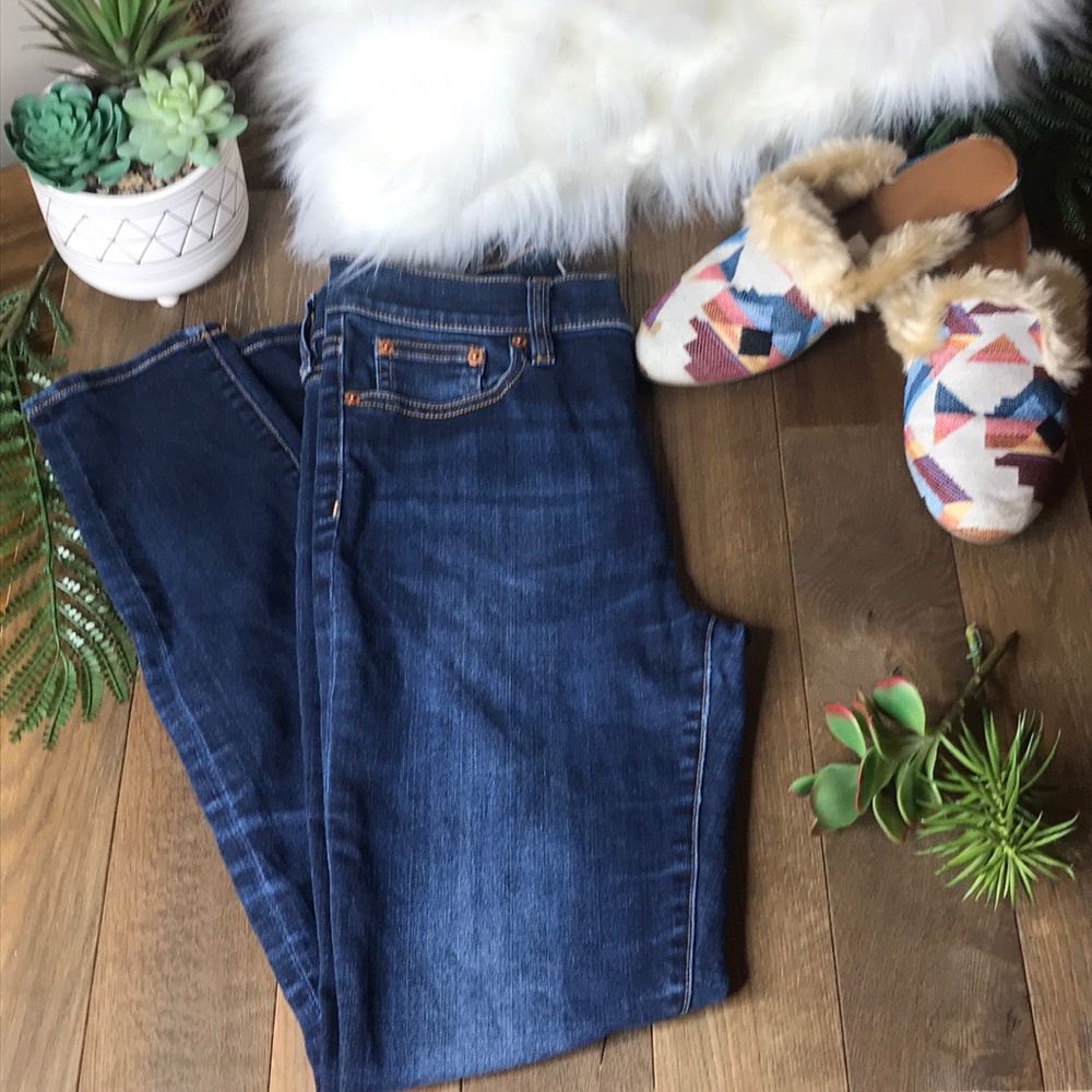 J.Crew Skinny 5 Pocket Jeans Dark Denim Sz 27